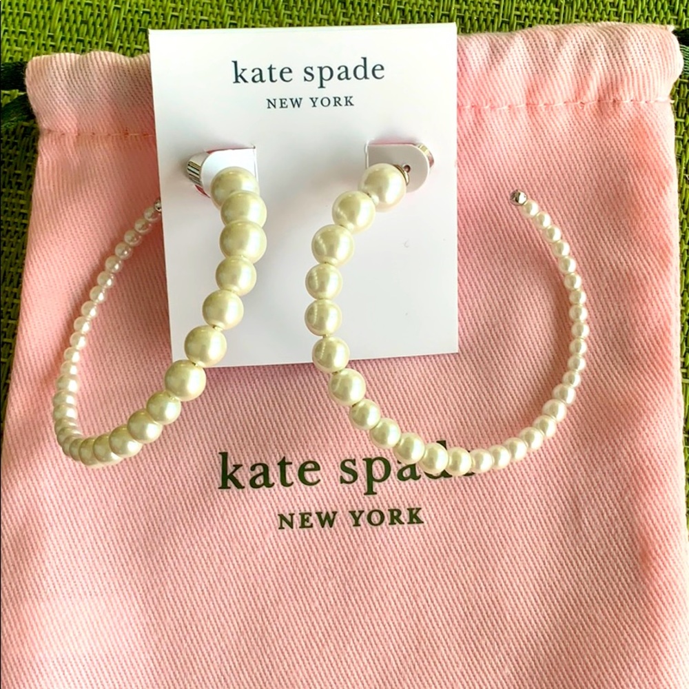 Kate Spade Modern Pearl Earrings Cream